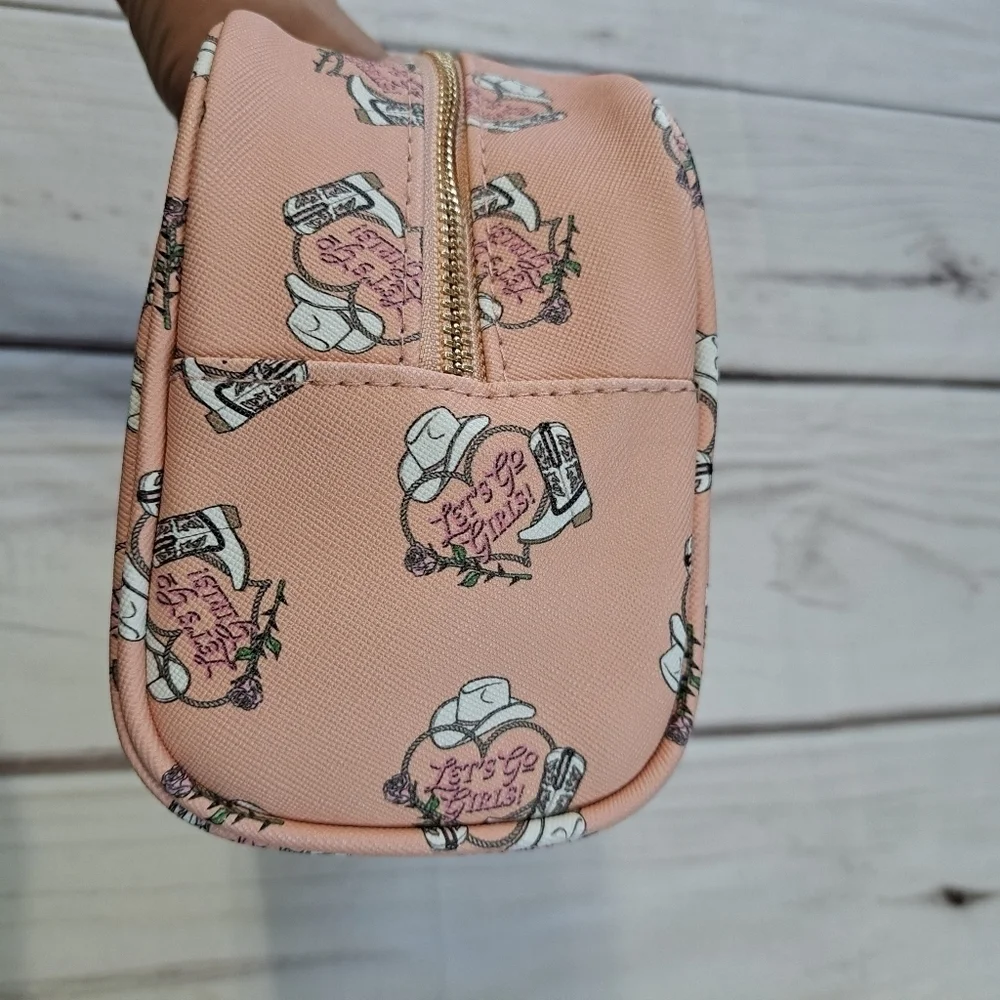 The Vintage Cosmetic Company Lets Go Girls Western Cowgirl Travel Cosmetic Bag